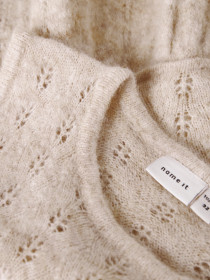 NAME IT Strik Vest Desta Peyote Melange